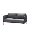 Canapé Encore 2 places, Cane-Line airtouch bordeaux/Dark grey