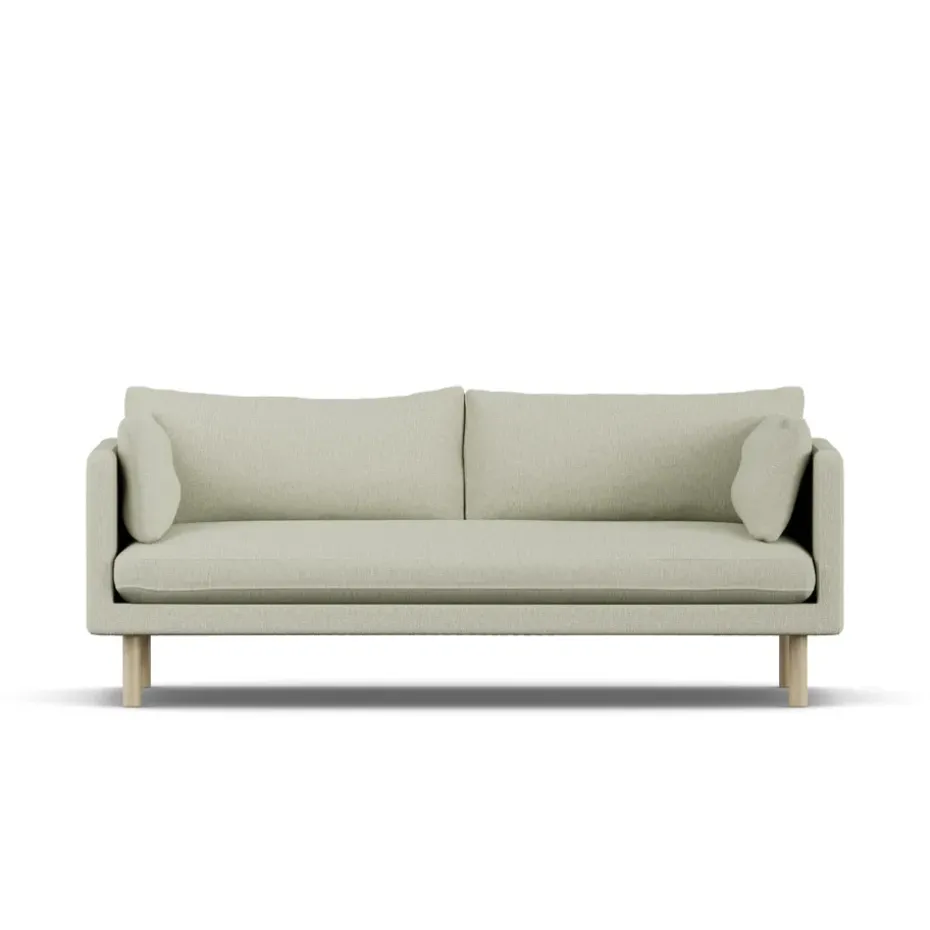 Canapé Linnevik, Luiza Beige 3981-chêne blanchi à l’huile, 3 places