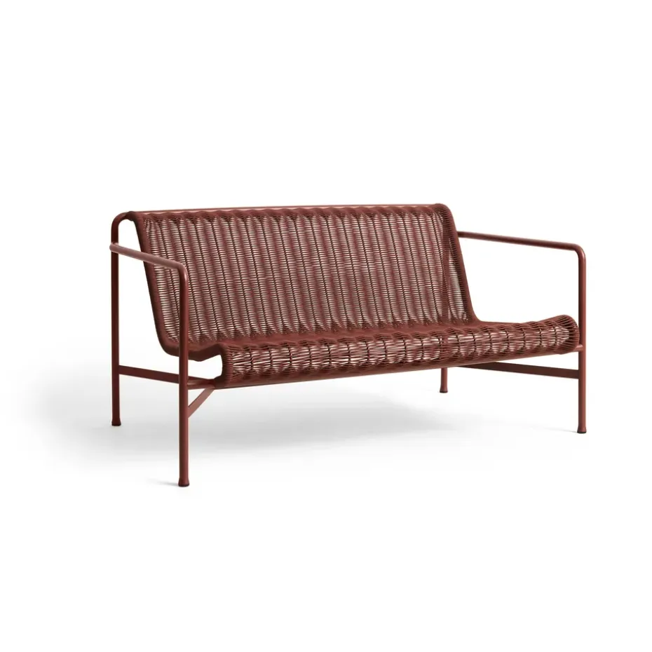 Canapé lounge Palissade Cord, Iron red