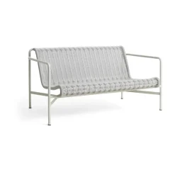 Canapé lounge Palissade Cord, Sky grey