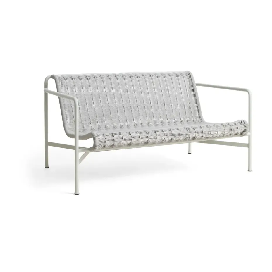 Canapé lounge Palissade Cord, Sky grey