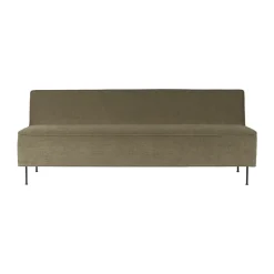 Canapé Modern Line 180x83x70 cm, Belsuede special FR 002-black