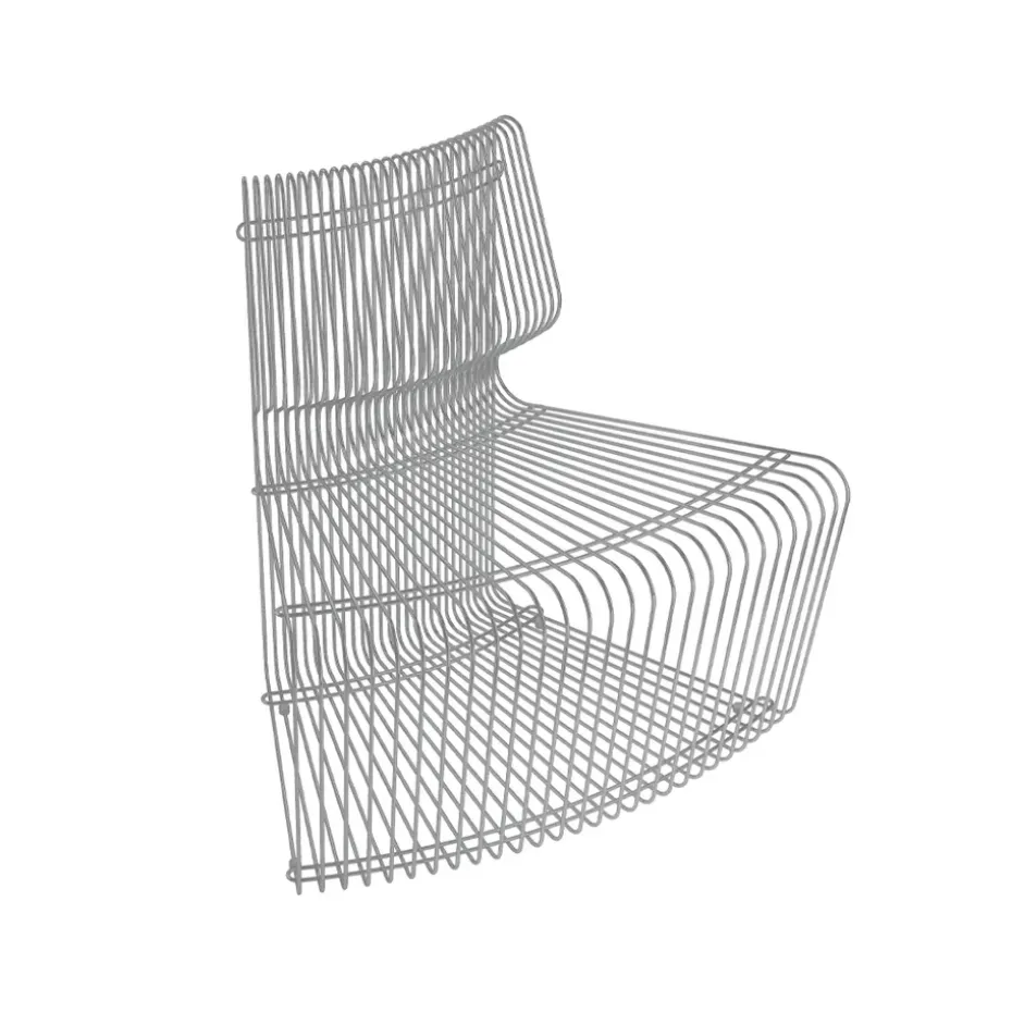 Canapé modulable Pantonova, stainless steel, concave