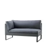 Canapé modulaire Flex, Grey, droit, incl. coussins