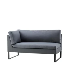 Canapé modulaire Flex, Grey, droit, incl. coussins