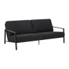 Canapé Naos, Noir-teddy black, 2,5 places