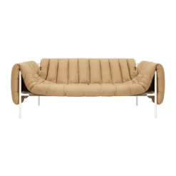 Canapé Puffy 2,5 places 205 cm, Sand leather-cream