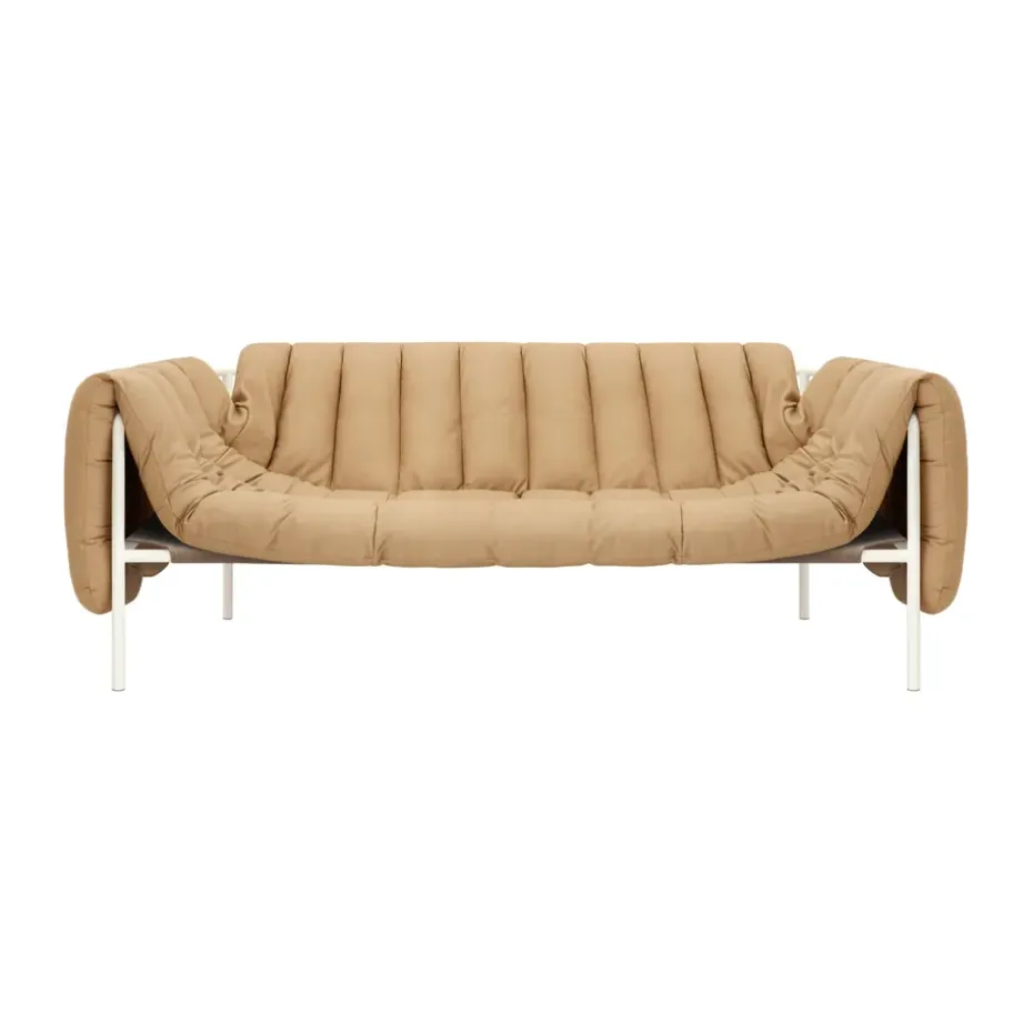 Canapé Puffy 2,5 places 205 cm, Sand leather-cream