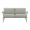 Canapé Settle 2 places, Ribbed Weave 2 Dark green