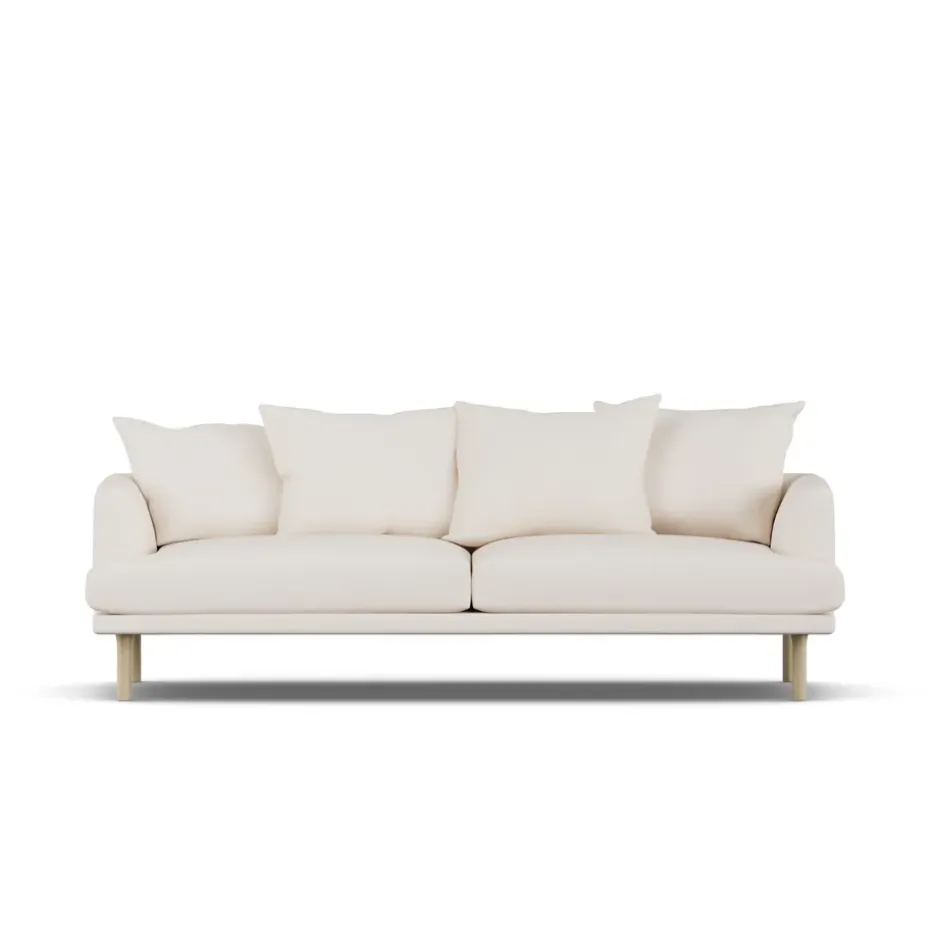 Canapé Sjövik, Caleido Beige 9600-chêne blanchi à l’huile, 3 places