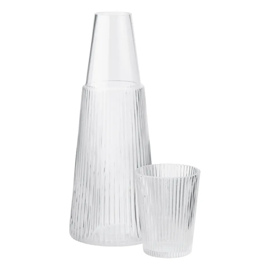 Carafe avec verre Pilastro, Clear