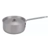 Casserole en acier inoxydable avec couvercle Inox, 2,4 l