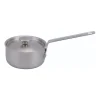 Casserole en acier inoxydable avec couvercle Inox, 1,2 l