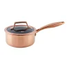 Casserole Hâws Santo avec couvercle, revêtement hybride 1,5 L, Rose Gold