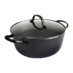 Casserole Satake en fonte légère avec couvercle en verre, 24 cm