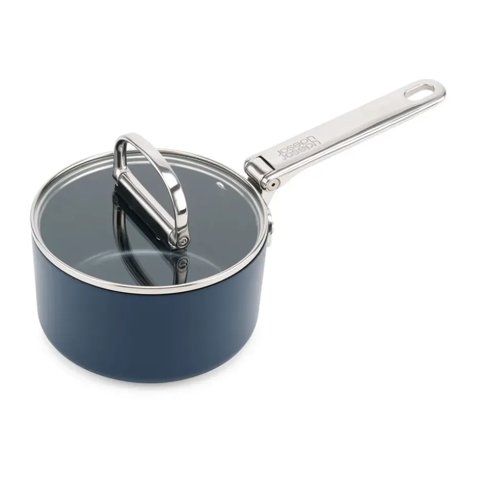 Casserole Space antiadhésive avec couvercle Ø15 cm, Bleu