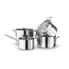 Casseroles Eva Trio Stainless Steel, 4 pièces, Acier inoxydable