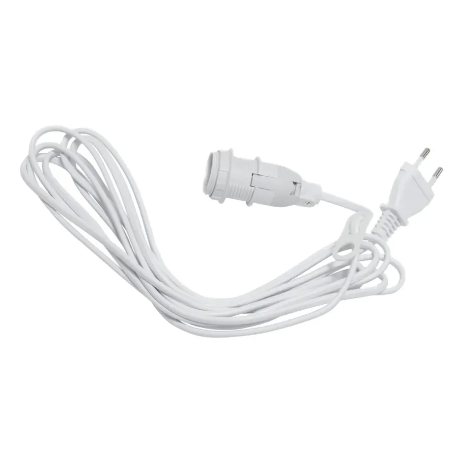 Câble Basic E14 3,5 m, Blanc