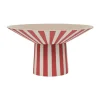 Centerpiece haut Toppu Ø30x17 cm, Red-peach