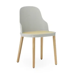 Chaise Allez Molded Wicker, Warm Grey-chêne