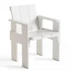 Chaise Crate Dining Chair, pin laqué, White
