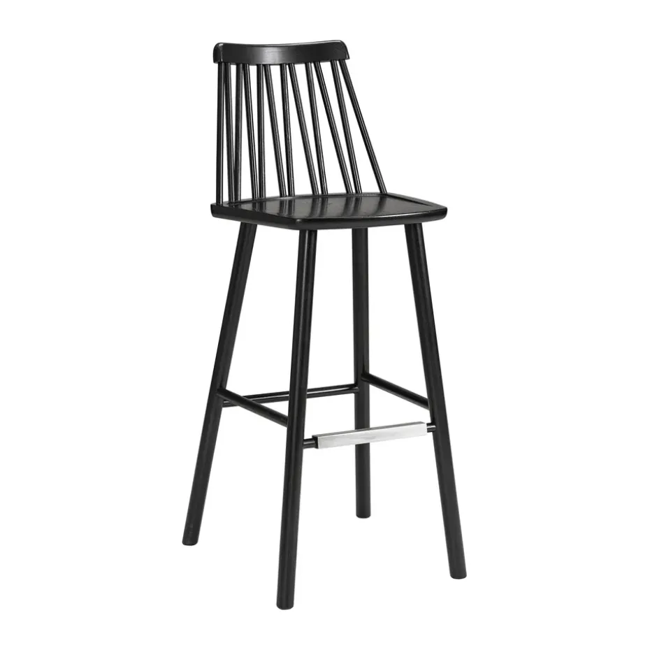 Chaise de bar ZigZag 78 cm, Lasuré noir