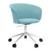 Chaise de bureau Kendo Swivel à 5 roulettes, Icicle-polished aluminium