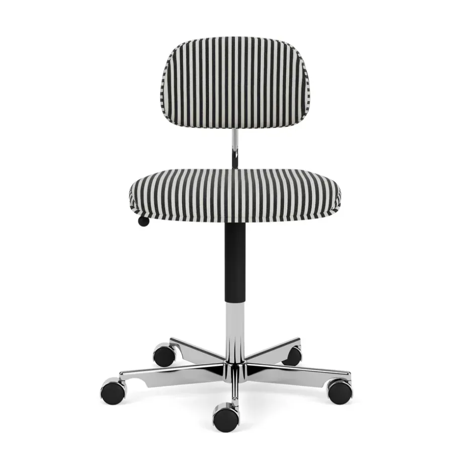 Chaise de bureau Kevi 2534U, Stripe-aluminium