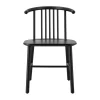Chaise de salle à manger VIOR, Chêne laqué noir