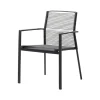 Chaise Edge avec accoudoirs, Anthracite