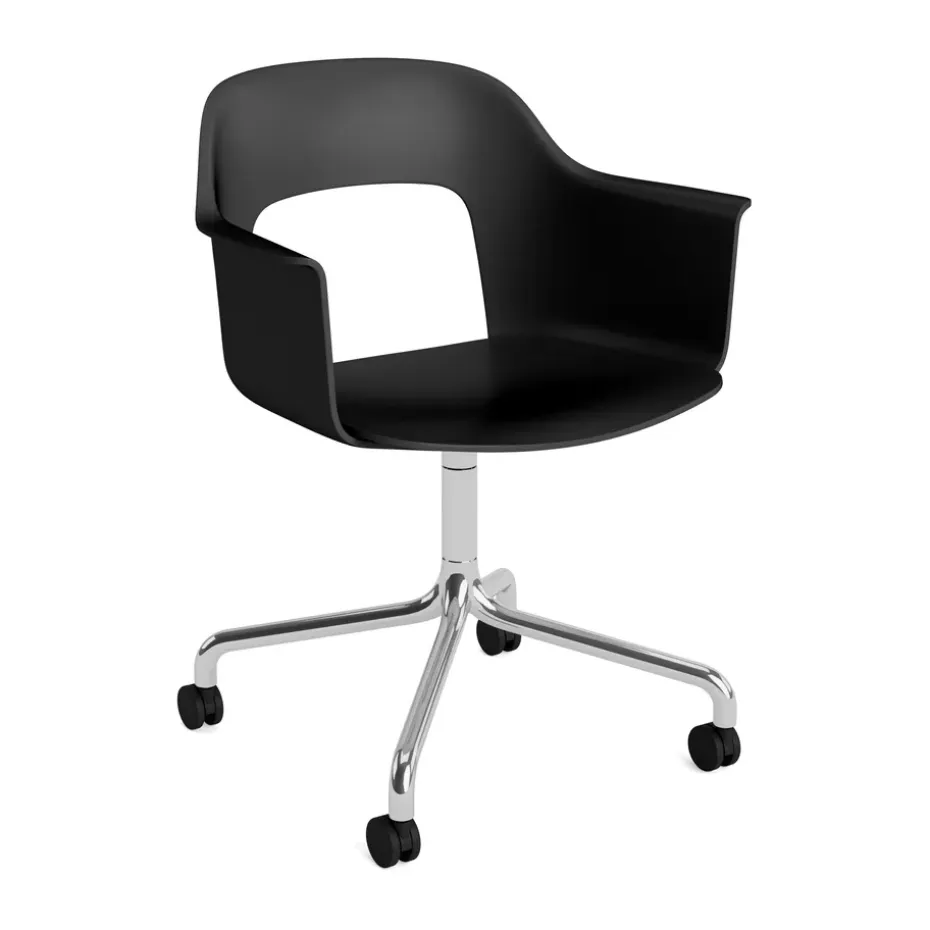 Chaise Layout Armchair 261, Black-aluminium poli