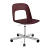 Chaise Layout Chair 141, Bordeaux-aluminium poli
