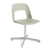 Chaise Layout Chair 131, Pastel green-aluminium poli