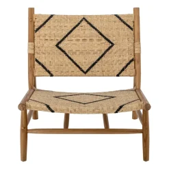 Chaise longue Lennox, Naturel-teck