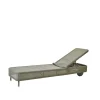 Chaise longue Presley weave, Taupe