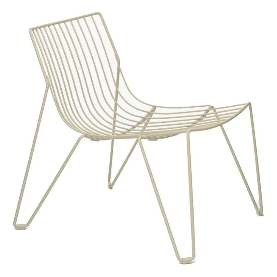 Chaise longue Tio easy chair, Ivory