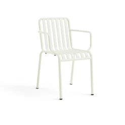 Chaise Palissade avec accoudoirs, Cream white