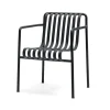 Chaise Palissade Dining avec accoudoirs, Anthracite