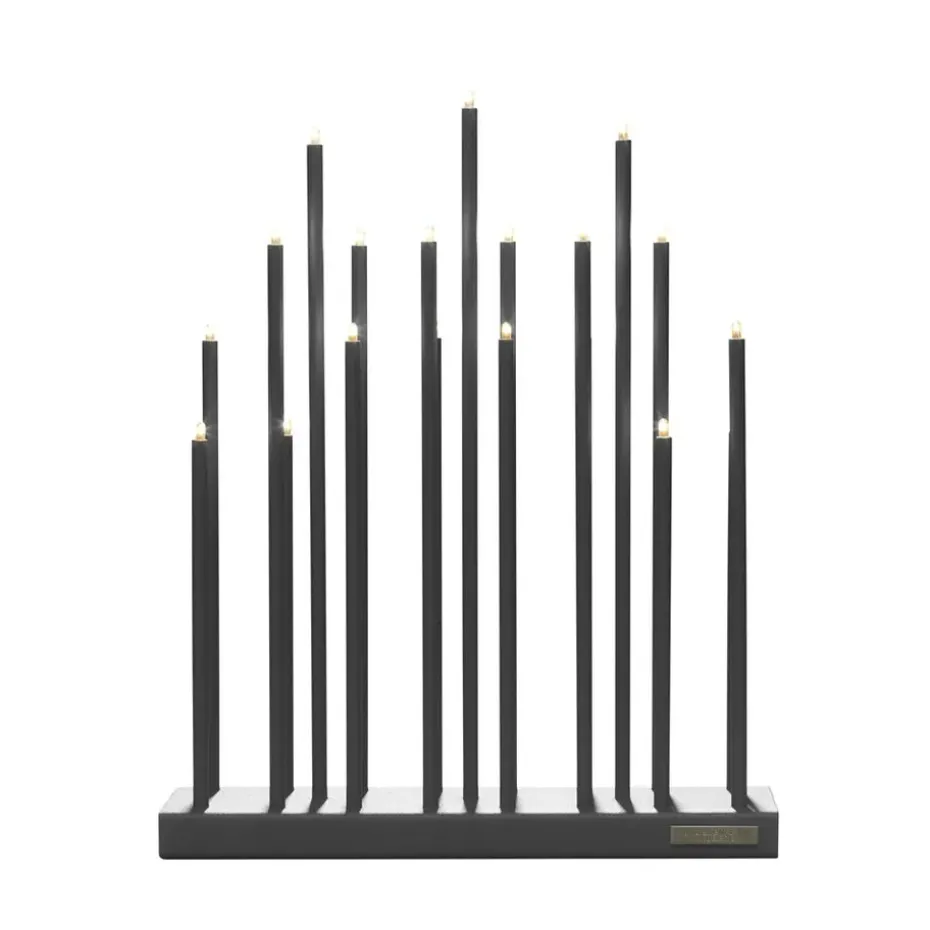 Chandelier Elflugan, Gris anthracite