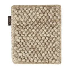 Échantillon de tapis Flock en laine, Beige