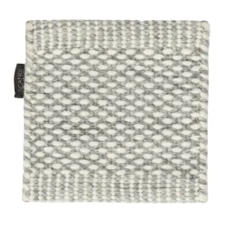 Échantillon de tapis Lea en laine, Blanc naturel