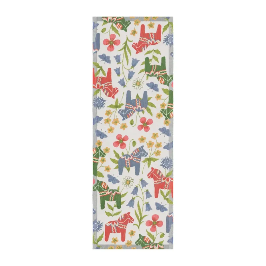 Chemin de table Blomsterhäst 35x100 cm, Multi