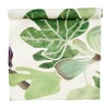 Chemin de table Figs, Vert-blanc