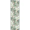 Chemin de table Julia 35x120 cm, Blanc-vert