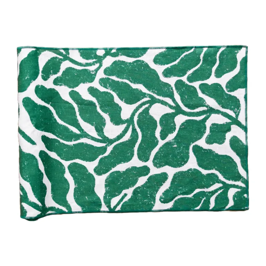 Chemin de table Leaves 45x180 cm, Green