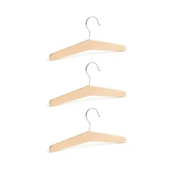 Cintre Saga blonde lot de 3, Hêtre