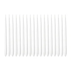 Cobra Hanukkah bougies - lot de 18, Blanc