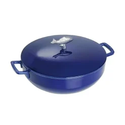 Cocotte en fonte bouillabaisse Staub, bleu