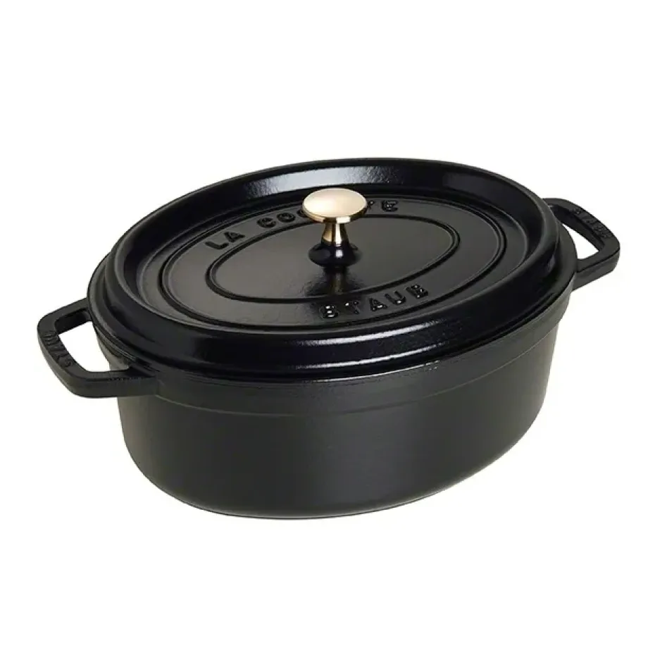 Cocotte en fonte ovale Staub 4,2 l, noir