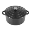 Cocotte en fonte ronde Nordwik 5 l, Noir-argenté